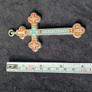 Colorful Cross Pendant Necklace